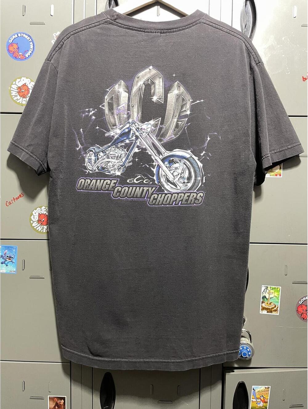 2004 OCC Orange County Choppers faded black L 21x29